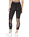 MISSION Women's Vapor Active Aerial Mid-Rise Crop Leggings, Moonless Night, Medium
