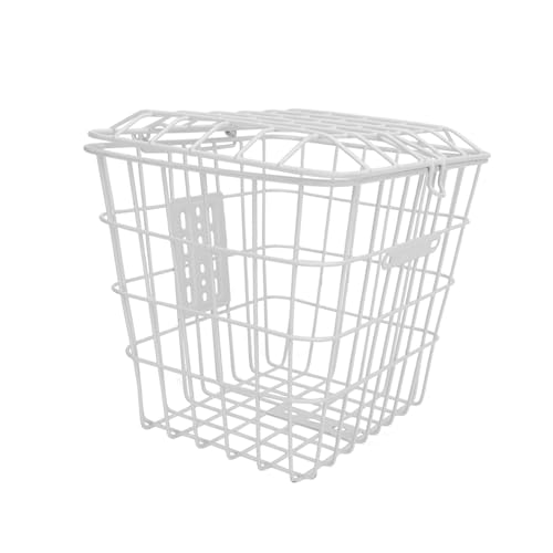 VANZACK 1Pc Stainless Steel Bike Basket Wire Storage Basket for Electric Vehicles Capacity Bike Accessory Simple Design for