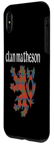 Image of iPhone XS Max Clan Matheson Tartan Scottish Family Name Scotland Pride Case