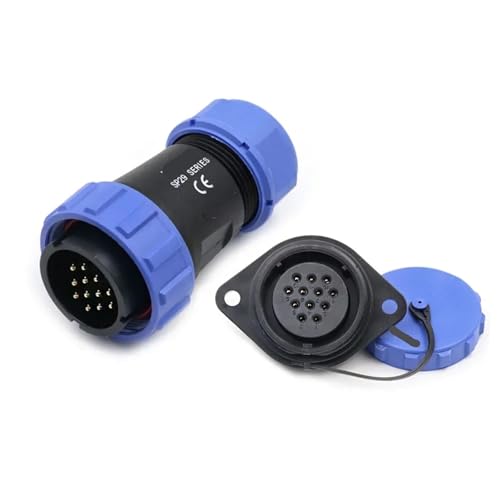 Conector eléctrico SP2910/P de 16 pines para instalaciones seguras en proyectos de aviación