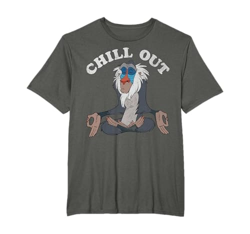 Disney Lion King Rafiki Chill Out Meditation Camiseta