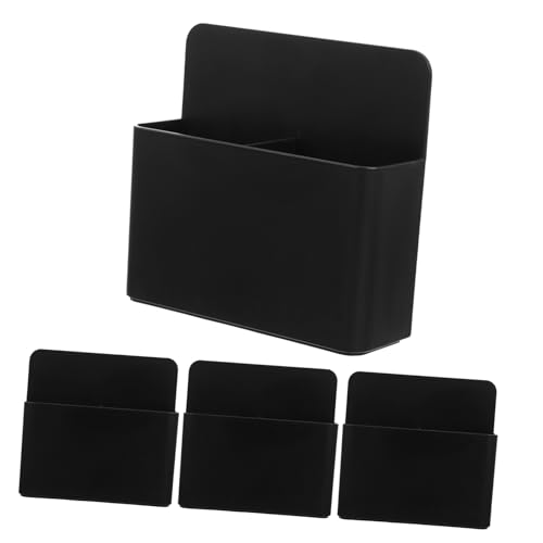 Tasse porte-stylo magnétique lot de 4 organisateurs noirs