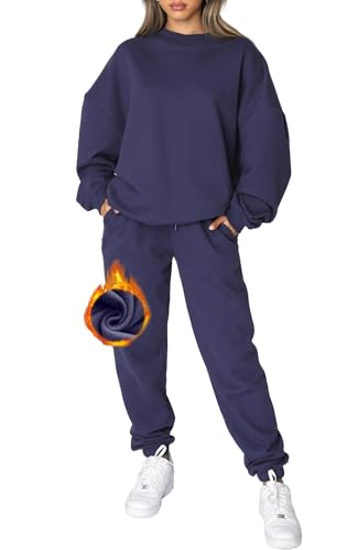 CheChury Chándal de Mujer Sudadera Pullover Mujer Ropa de Casa para Damas y Pantalones Conjunto de Ropa Ropa Deportiva Ropa Casual Damas Chaqueta de Manga Larga Trajes de Gimnasia Otoño Invierno