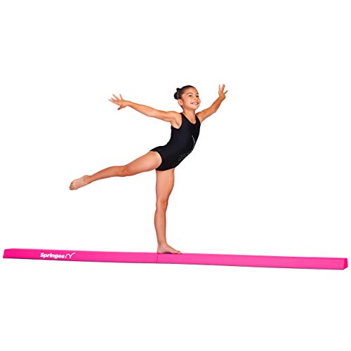 Springee 9ft Balance Beam - Extra Firm - Vinyl Folding Gymnastics Beam