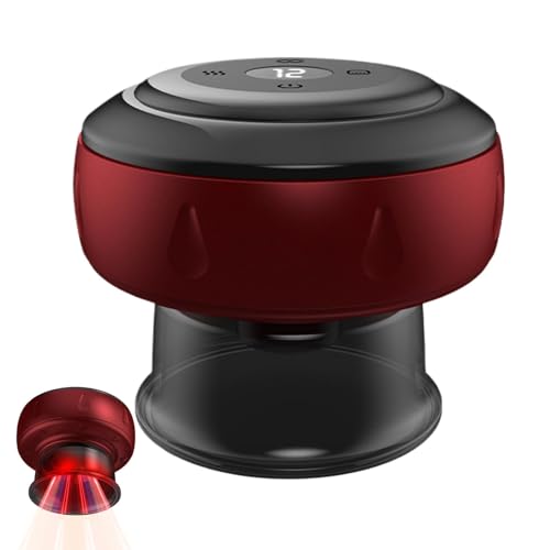 Mxshc Máquina de ahuecado inteligente 4 en 1 4 en 1 | Kit de ventosas en casa para circulación y piel más tensa, masajeador eléctrico portátil, tipo C para cuello, hombros