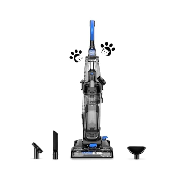 Eureka PowerSpeed Bagless Upright Vacuum Cleaner, Pet Turbo, Black