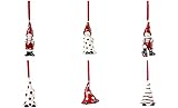 Lieferumfang: 6 Stück Hutschenreuther 2017 - Set 6-TLG. - Little Christmastown - Zierschmuck-Anhänger