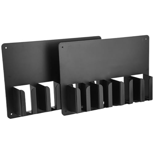 Hair Clipper Holder – Ddual Electric Groomer Stand, Four Compartment Hairdressing Supply Organizer, Mounted Beauty Tool Bracket | Barber Station Equipment Rack For Trimmers And Cutting Devices