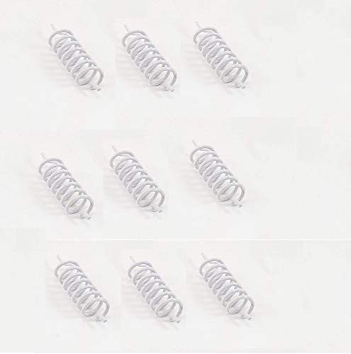 GLOBAL LUMINOUS White Round clockwise Spring for West, North west Direction Used to Hinder/Balance Space Energy Field 1.5 Inch (MAHAVASTU Remedies) Set of 9