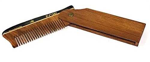 Peines de madera G.B.S para barba y cabello, pack 2 miniatura 2
