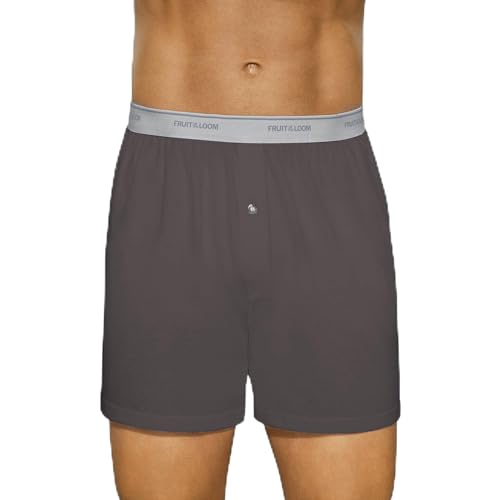 Fruit of the Loom Men's Knit Boxer (5 Pack) (Medium