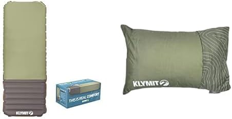 Klymit Klymaloft Extra Plush Inflatable Sleeping Pad + Drift Camping Pillow