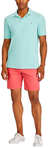 Image of POLO RALPH LAUREN Men Custom Fit Mesh Pony Logo Shirt (L, BaysideGreen)