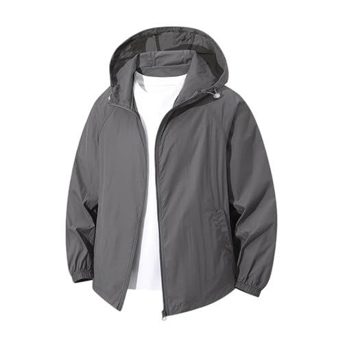 Veste à capuche homme légère pour rando et protection solaire