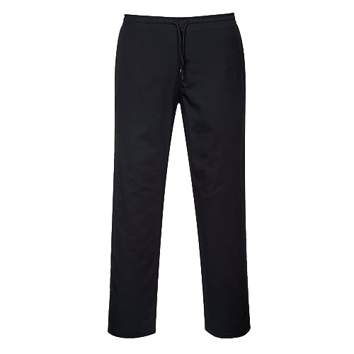 Portwest C070 Kordelzug Sicherheitsschutzhose Schwarz, XL
