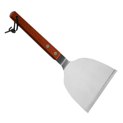 PRETYZOOM Grill Utensils Set Wooden Cooking Spatula Cooking Scraper Turner for Home