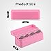 SINGARO Coin Holder for Car, Coin Change Organizer Compatible with Coins of Different Sizes, Dash-Mounted Holder Suitable for Most Cars, Trucks(Pink)