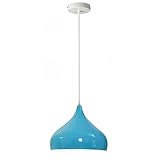 Matériau et taille : l'abat-jour mesure 31,5 cm de diamètre et 21 cm de hauteur. La longueur du câble est de 90 cm, et la rosace de plafond a un diamètre de 10 cm. Fabriqué en métal durable de haute qualité.