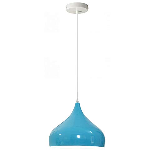 LEDSone Modern Kronleuchter Deckenlampen Hängelampe E27 Industrie Pendelleuchte Licht (Blau)