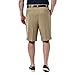 Haggar Mens Cool 18 Classic Fit Expandable Waist Short Casual Shorts, Elevated British Khaki, 48
