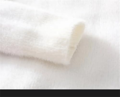 Mens V Neck Sweater Knitted Warm Jumper Sweater Long Sleeve Solid Color Pullover Top4