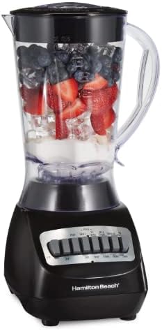 Miniatura 1 de Hamilton Beach Smoothie - Batidora eléctrica con 10 velocidades, tarro de plástico sin BPA, modelo 50190