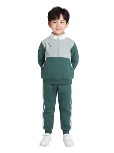 Image of POLKA TOTS 100% Cotton Full Sleeve Co-Ord Joggers for Kids | Winter Wear for Kids, Toddler & New born | Cozy Sweatshirt & Joggers, Baby Dress for Boys & Girls | Warm Clothes from 6 Months to 8 Years
