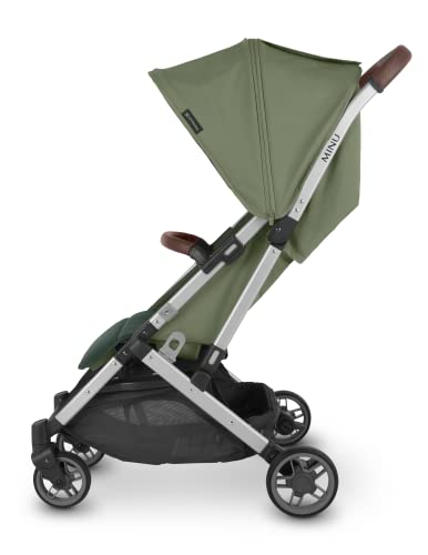 Minu V2 Stroller-Emelia (Sage Green/Silver/Chestnut Leather) #TOP1