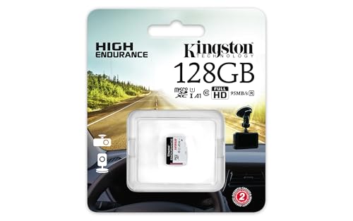 Kingston High Endurance 128GB carte mémoire microSDXC95R Class 10 haute capacité
