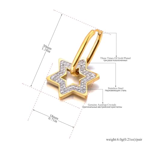 Boucles d'oreilles cœur pour femme : puces et créoles quotidiennes en acier - 3