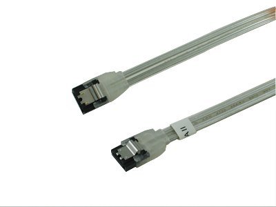OKGear 18 inch SATA 2.0 cable,straight to straight,silver color