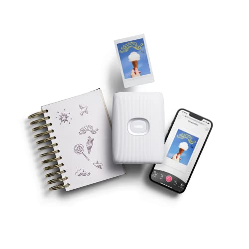 Fujifilm Instax Mini Link 2 Smartphone Photo Printer, Wireless, Portable, And Lightweight Instant Film Printer, Bluetooth, Compatible On Iphone Ios Or Android Devices - Clay White (Renewed) #TOP6