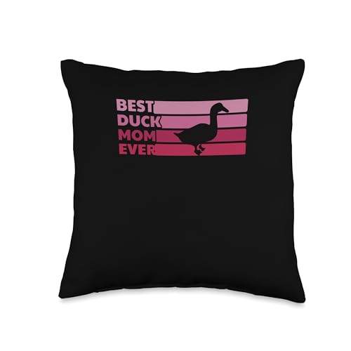 Duck Mother Funny Duckling Throw Pillow