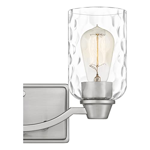 Image of Quoizel Acacia 14 inch Vanity Light, 2-Light, Brushed Nickel