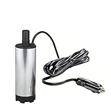TYZK Electric Submersible Pump 12v/24v Dc Submersible Transfer Pump for Car Camping Fishing Sump Pump (Voltage : 24V Cigarette Lighte)