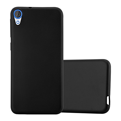 Cadorabo Funda para HTC Desire 820 en Metallic Negro   Cubierta Proteccíon de Silicona TPU Delgada e Flexible con Antichoque   Gel Case Cover Carcasa Ligera