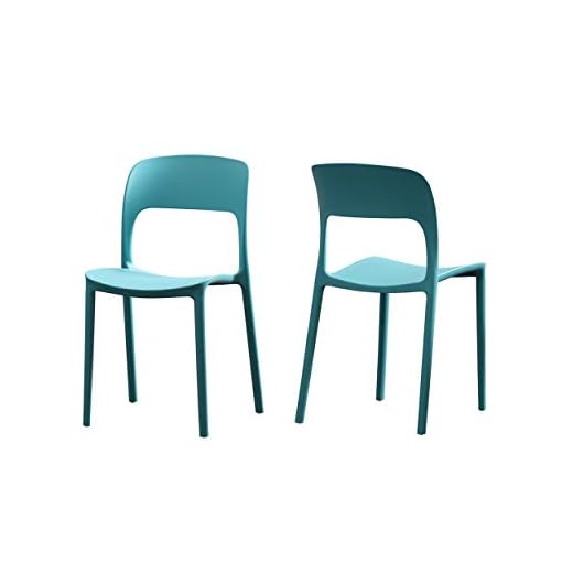Christopher Knight Home Dean Outdoor Plastic Chairs (Set of 2), Teal
