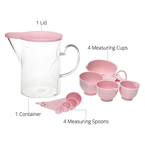 Set de 10 Piezas de Vasos y Cucharas Medidoras de Plástico miniatura 4