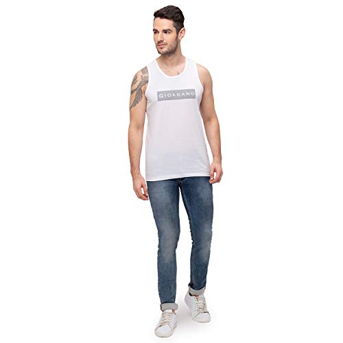 Image of Giordano Men's Round Neck Sleeveless Slim Fit Tshirt