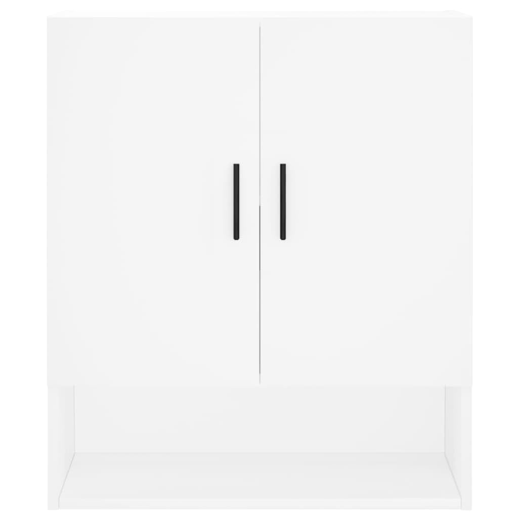 vidaXL Armario de Pared Madera de ingeniería Blanco 60x31x70 cm, Armario, Vitrina, Armario de almacenaje con Puerta, Armario de almacenaje