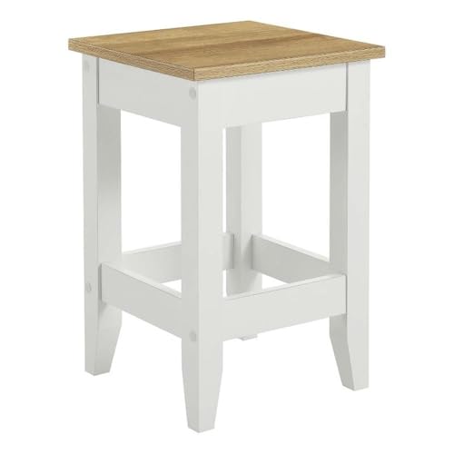 Modway Sunbrook Butaco para Barra de Cocina 22 pulgadas en Blanco Roble - Estilo Moderno miniatura 1