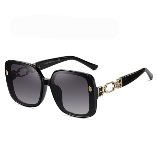 Luxury Large Framed Women's Sunglasses Women's Popular Hollowed Out Leg Sunglasses Gradient Uv400