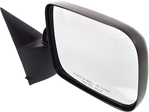 Kool Vue Driver & Passenger Side Mirrors For Dodge Ram 1500 2500 3500 1994-1997, Driver Side Mirror Replacement Truck Mirrors, Manual Adjust, Textured, Standard Cab - Thumbnail 4