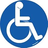 pictogramme accessibilité handicapé moteur - 15cm - Autocollant(sticker)