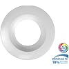 NICOR Lighting 5/6 inch 800 Lumen LED Recessed Downlight Retrofit Light Fixture in White, 2700K (DCR561081202KWH)