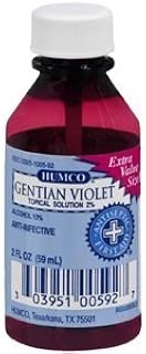 Humco Gentian Violet 2% Solution, 10% Alcohol - 2 oz (pack of 6)