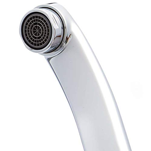 Image of Kitchen faucets - Antique Single Lever Basin Mixer Tap - Stainless Steel Tap for Counter Top Washbasin - Pack of 1, Silver
