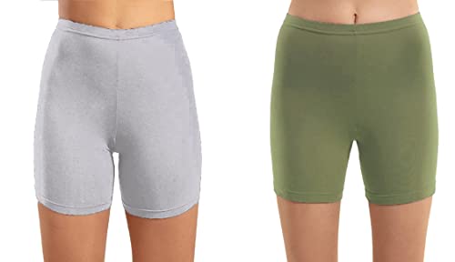 Image of OM SAI LATEST CREATION Poly Spandex Women's Sport Shorts for Regular Fit | Sport Shorts for Workout, Yoga, Running, Exercise, Cycling, Gym Wear for Casual Day (Pack of 2)