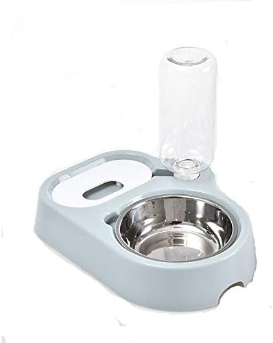 Lautus Pets Double Cat Bowls for Food & Water with Automatic Water Dispenser