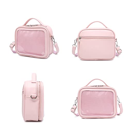 Image of Compact Square Ita Crossbody Purse Pin Display Messenger Shoulder Bag | Shoulder Bag Suits Cosplay And Daily Commutes